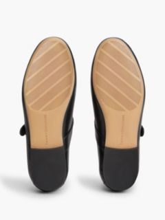 Leather Buckle Mary Jane Ballerinas — Black 5