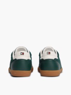 TH Tribeca Leather Embossed Monogram Trainers — Green 4
