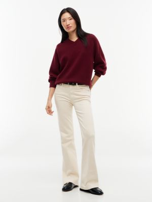 schwarz pantolette aus leder mit square toe und penny-detail für damen - tommy hilfiger