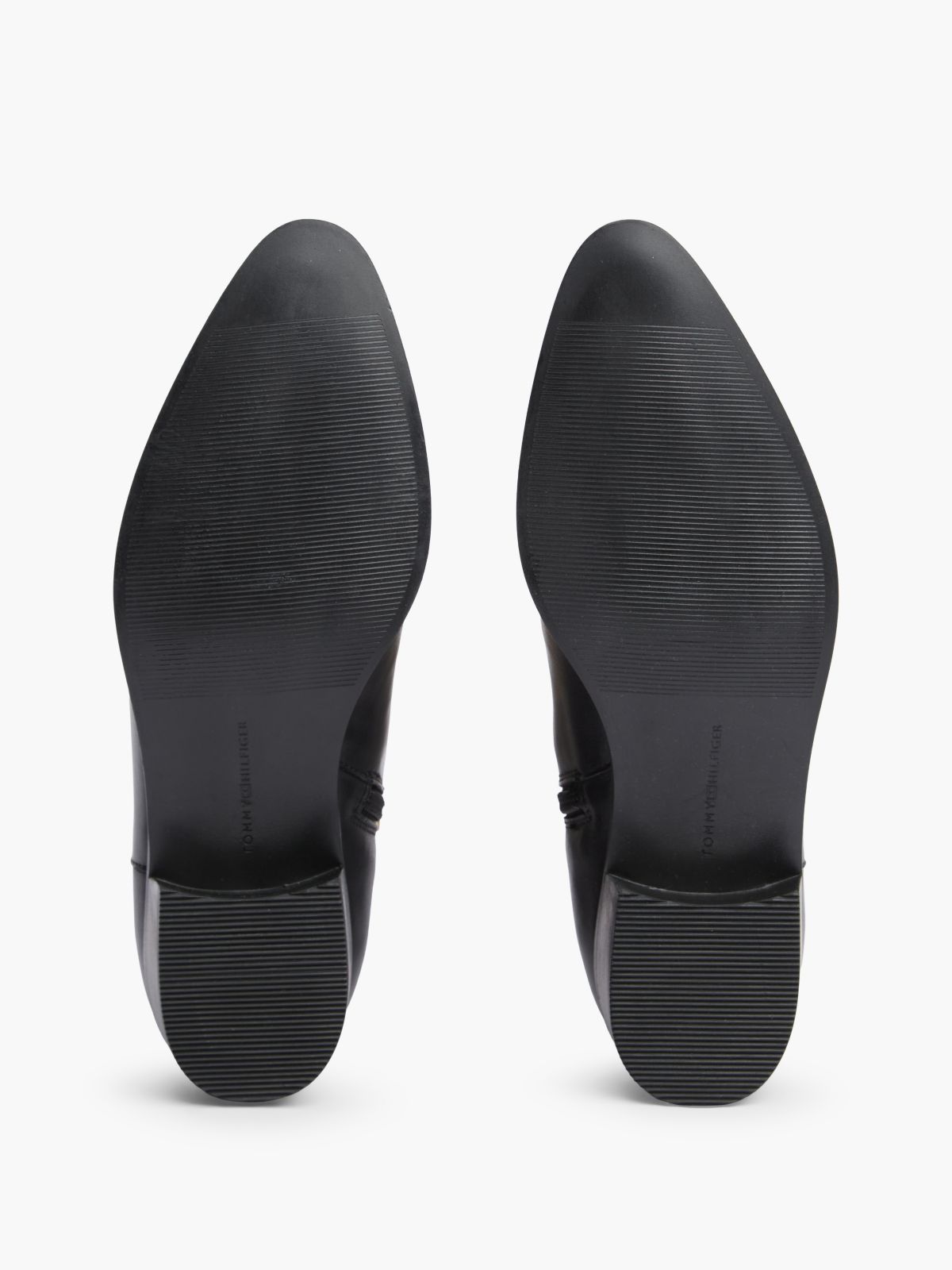 Leather Zip-Up Ankle Boots — Black