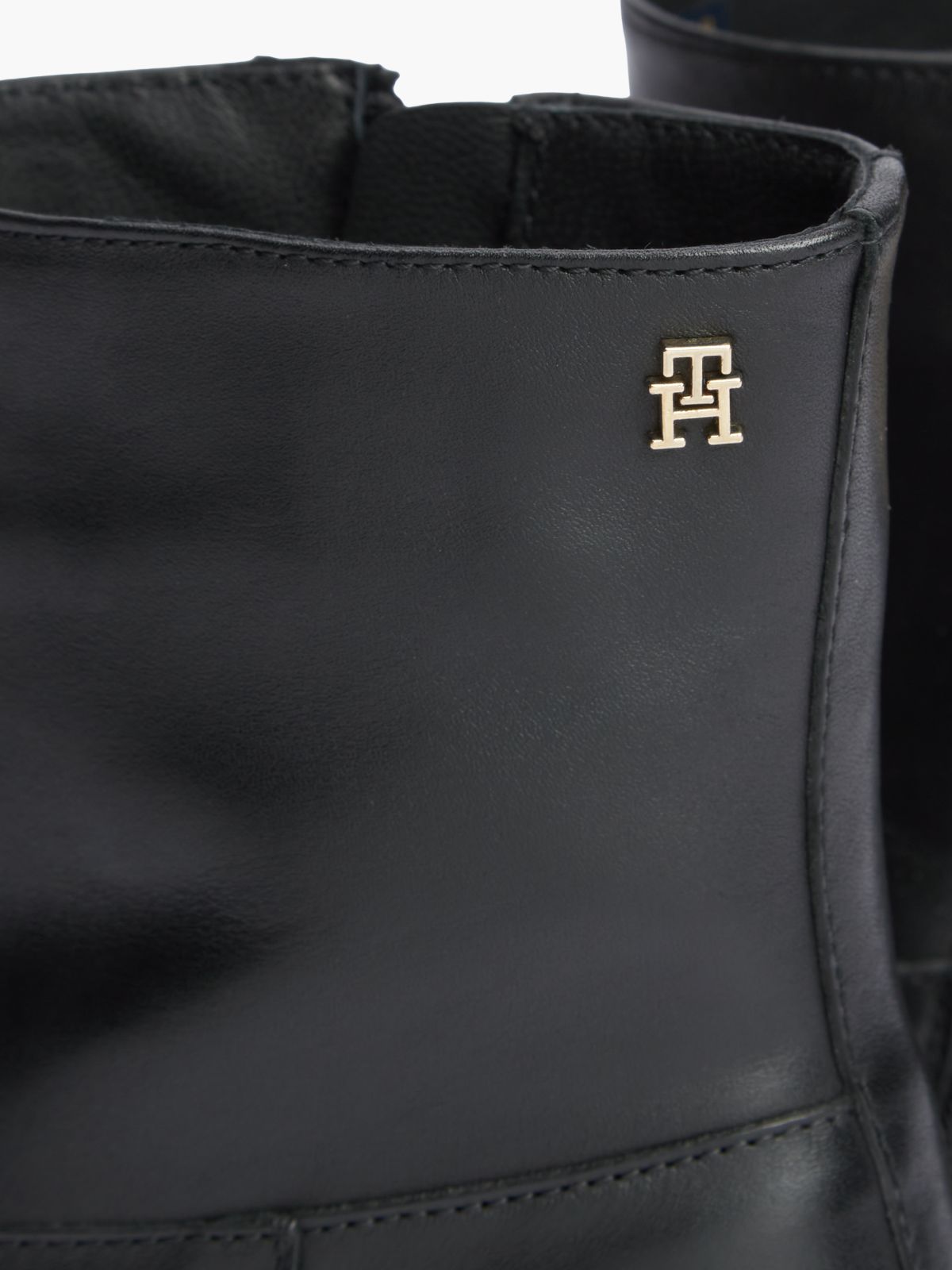 Leather Zip-Up Ankle Boots — Black