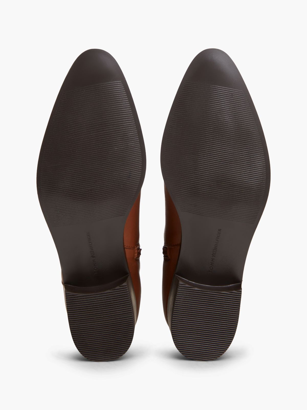 Leather Zip-Up Ankle Boots — Brown