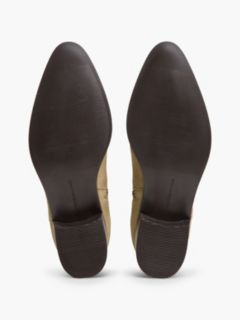 Suede Zip-Up Ankle Boots — Khaki 5