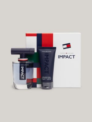 set de regalo con agua de colonia (100 ml) y gel (100 ml) impact multi de hombres tommy hilfiger