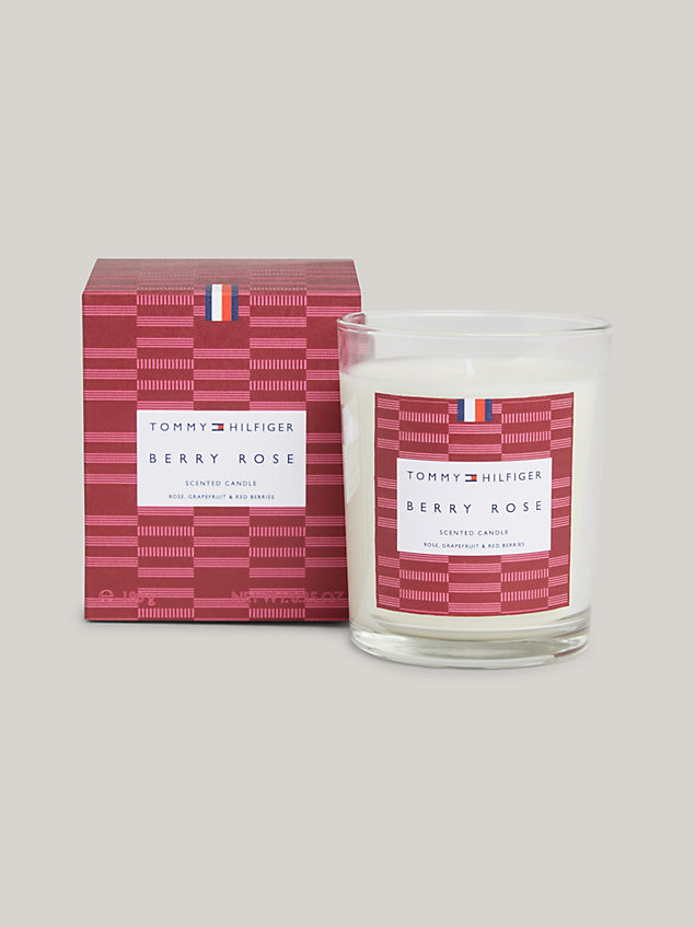 multi berry rose candle 180g for unisex tommy hilfiger