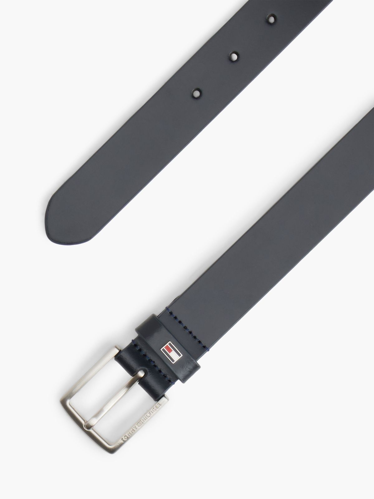 Kids' Enamel Flag Leather Belt — Blue
