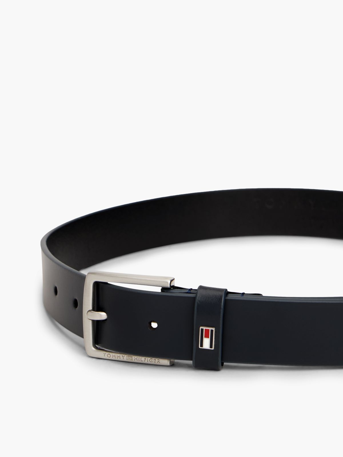 Kids' Enamel Flag Leather Belt — Blue