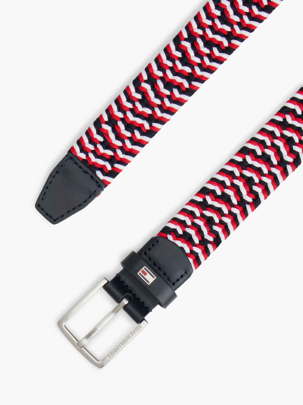 Kids' Signature Woven Webbing Belt — Red