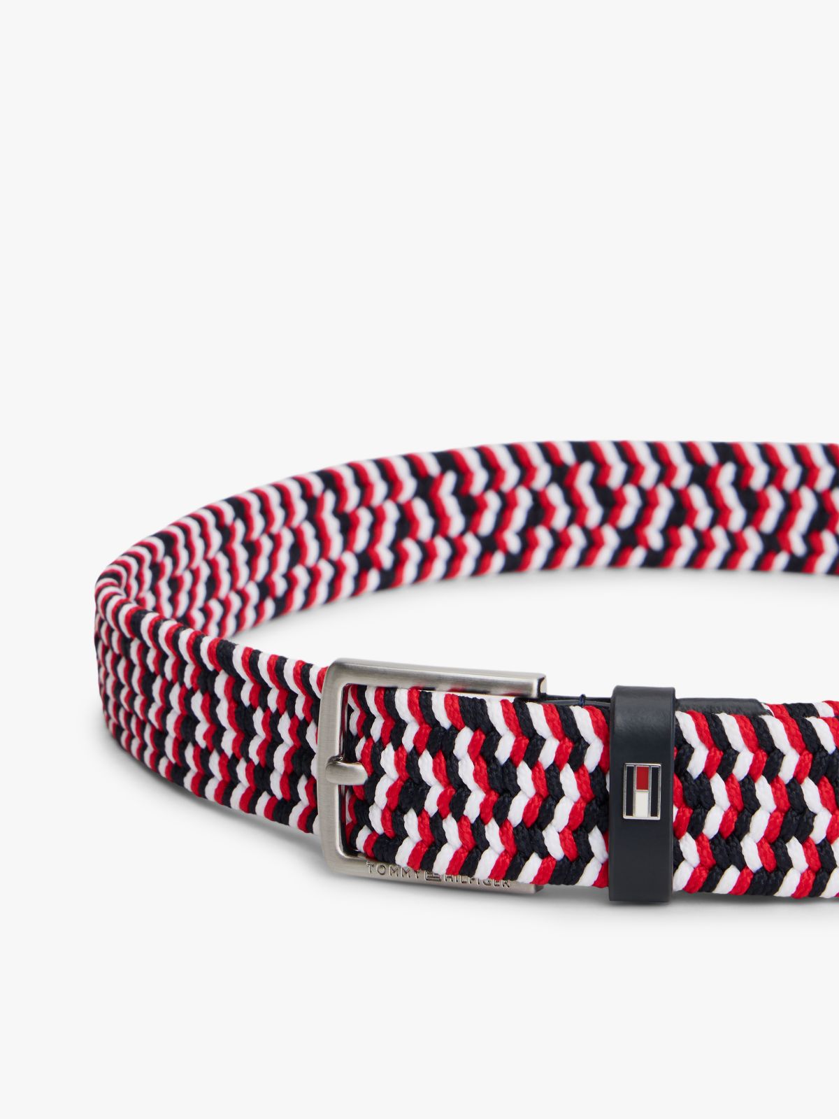 Kids' Signature Woven Webbing Belt — Red