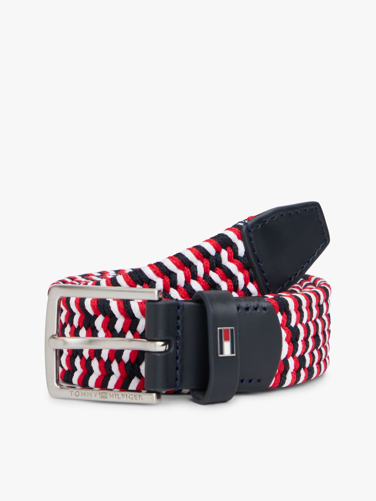 Kids' Signature Woven Webbing Belt — Red