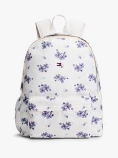 Kids' Floral Print Backpack — White 1