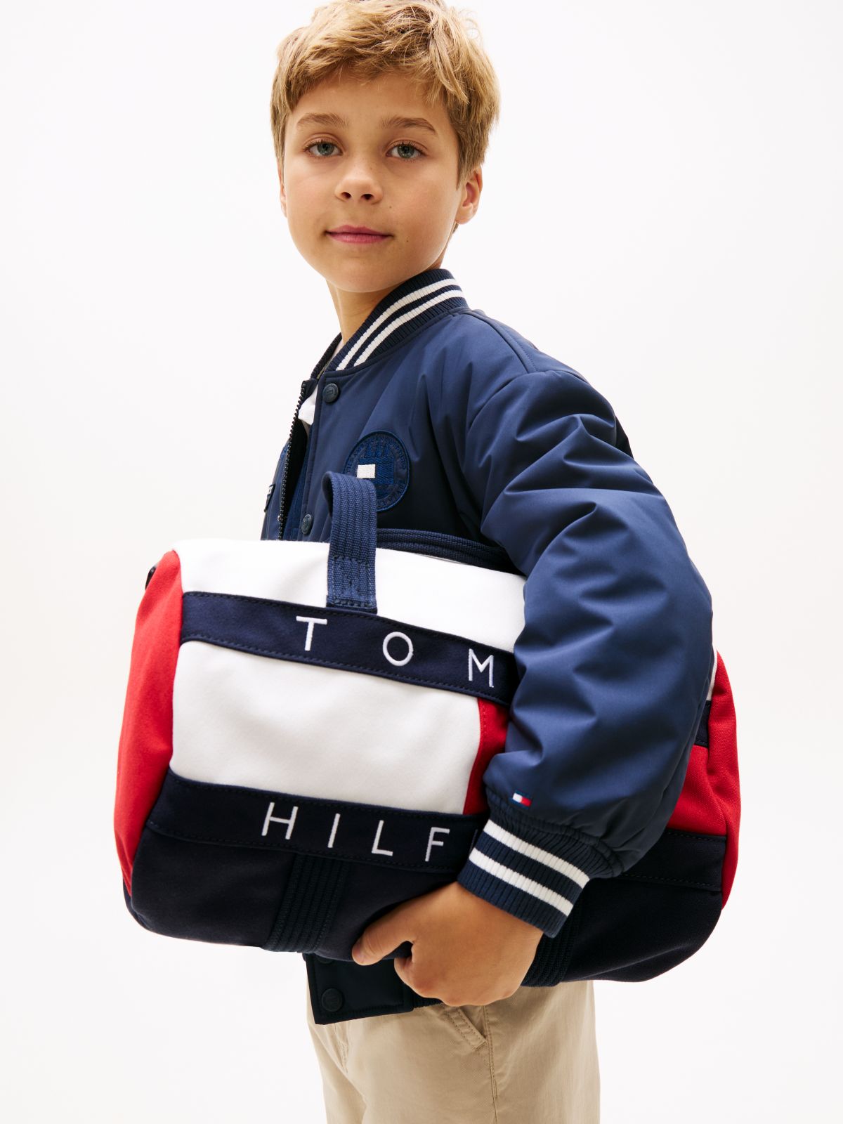 Kids' Heritage Flag Weekender Bag — Blue