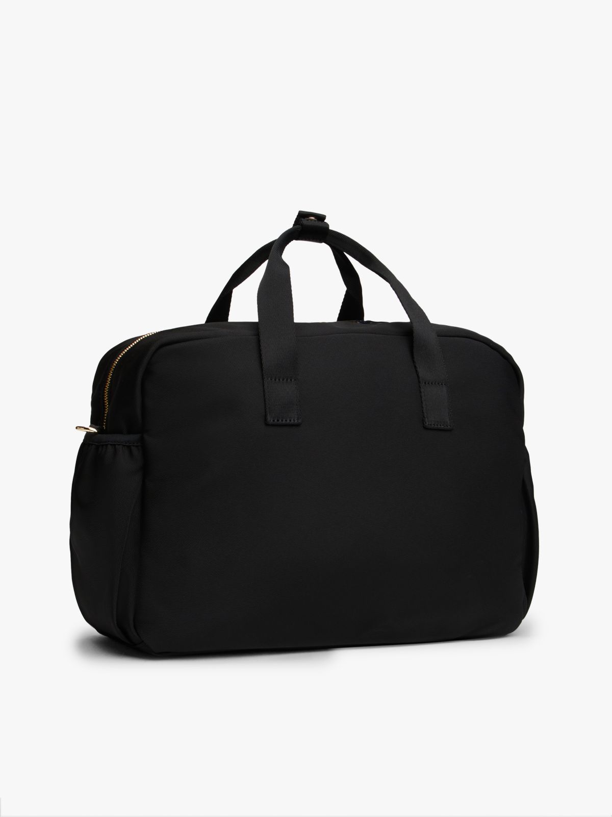TH Monogram Plaque Changing Bag — Black