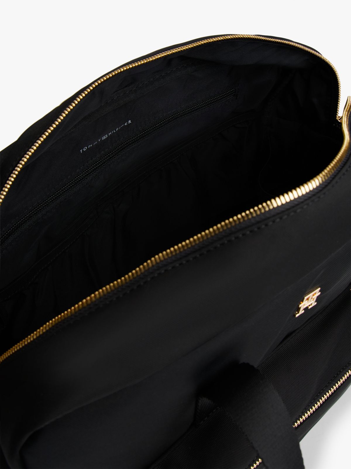 TH Monogram Plaque Changing Bag — Black