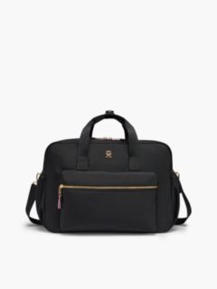 TH Monogram Plaque Changing Bag — Black 1