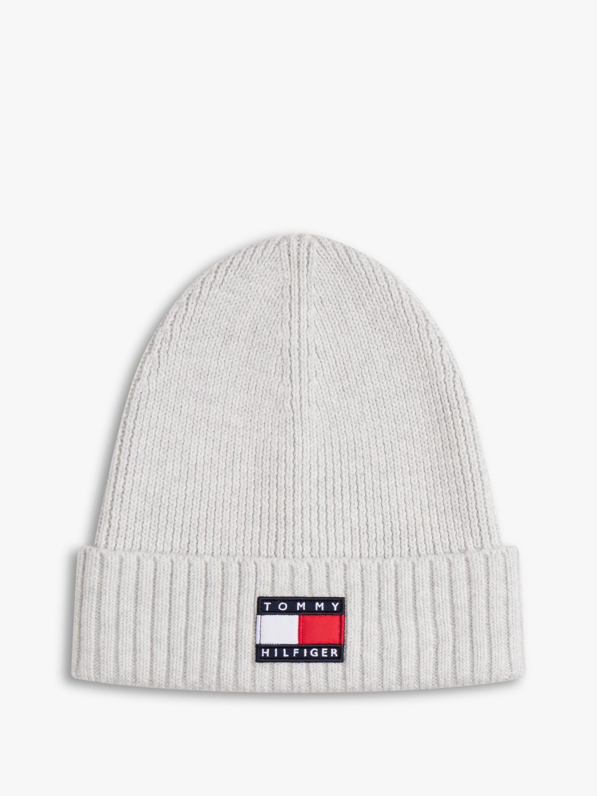 Kids' Heritage Flag Rib-Knit Beanie — Grey