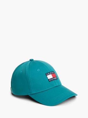 green kids' flag logo six-panel baseball cap for kids gender inclusive tommy hilfiger