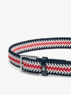 Kids' Braided Square Buckle Elastic Belt — Multi 3