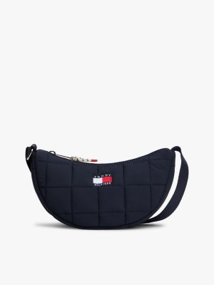 blue kids quilted crossbodytas voor kinderen gender inclusive - tommy hilfiger
