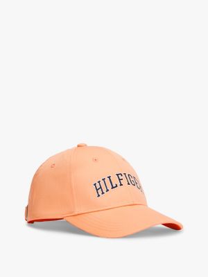 orange dziecięca czapka z daszkiem z logo dla dla dzieci i dla każdej płci - tommy hilfiger
