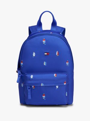 blue kids' essential dome backpack for kids gender inclusive tommy hilfiger