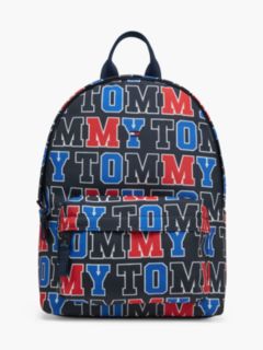Kids' Logo Print Dome Backpack — Blue 1