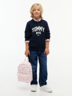 Kids' Logo Print Dome Backpack — Pink 2
