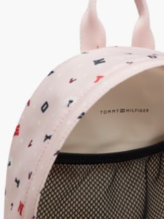 Kids' Logo Print Dome Backpack — Pink 4