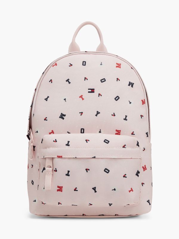 Kids' Logo Print Dome Backpack — Pink