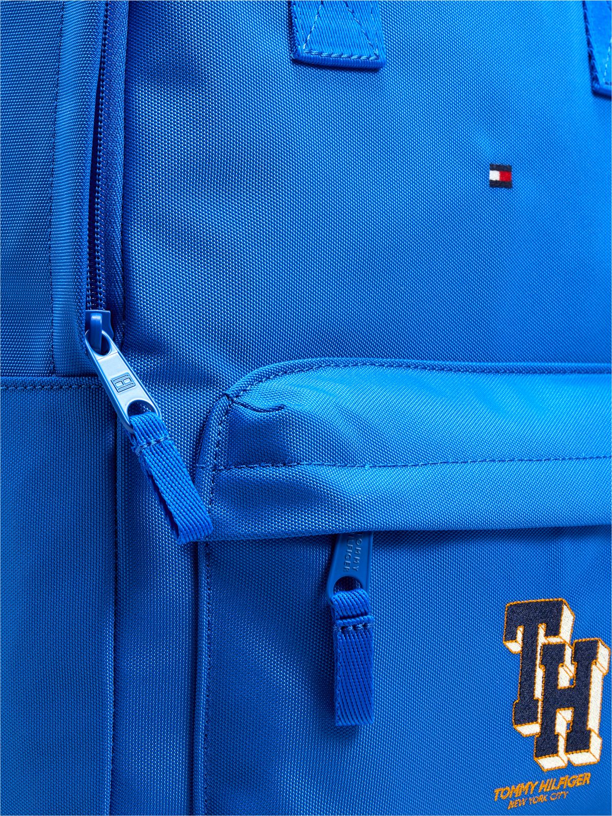 Kids' Varsity Logo Textile Backpack — Blue