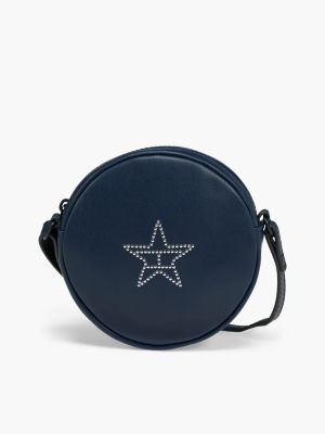 blue diamanté star flag crossbody bag for girls tommy hilfiger