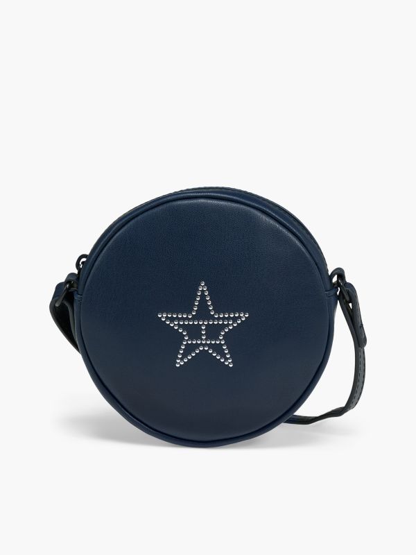 Diamanté Star Flag Crossbody Bag — Blue