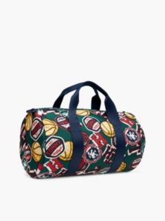 Kids' Textile Varsity Logo Duffel Bag — Green 3