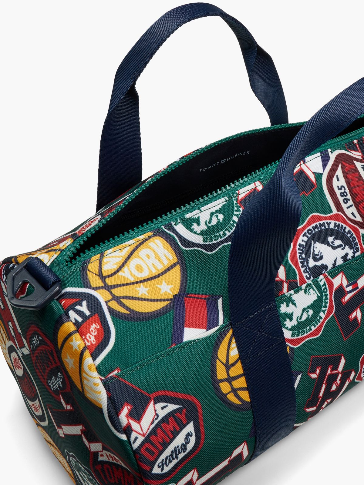 Kids' Textile Varsity Logo Duffel Bag — Green
