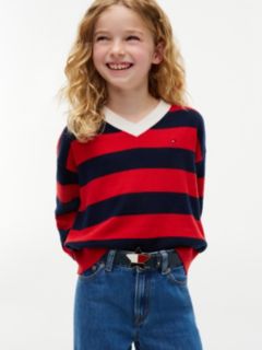 Kids’ Leather Star Flag Buckle Belt — Blue 5