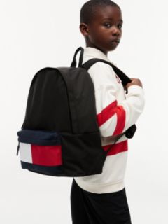 Kids' Colour-Blocked Pocket Dome Backpack — Black 2