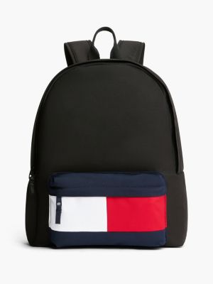 sac à dos à poche colour-block pour enfant black pour enfants genre inclusif tommy hilfiger