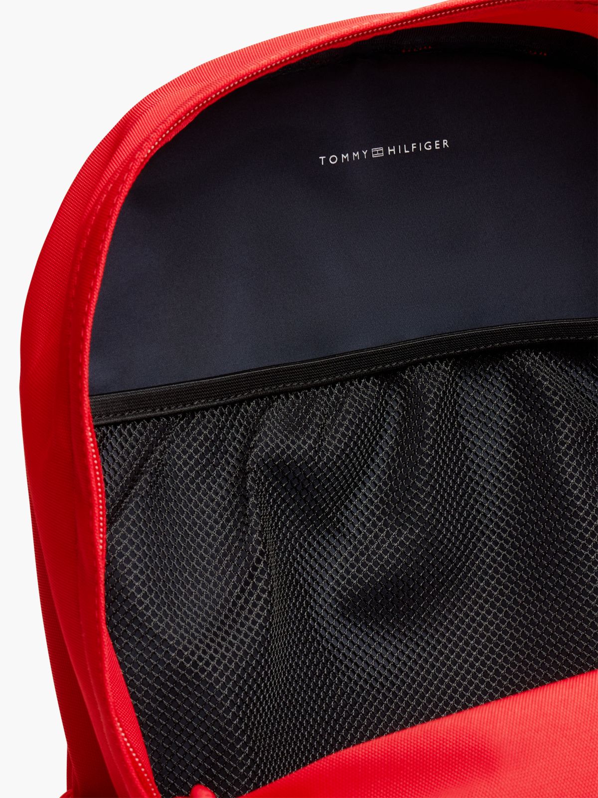 Kids' Colour-Blocked Pocket Dome Backpack — Red