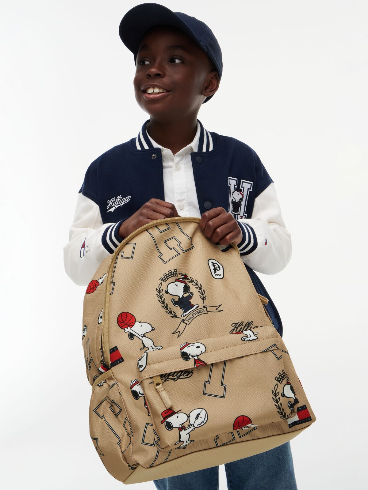 Kids' Peanuts® Graphic Dome Backpack — Beige