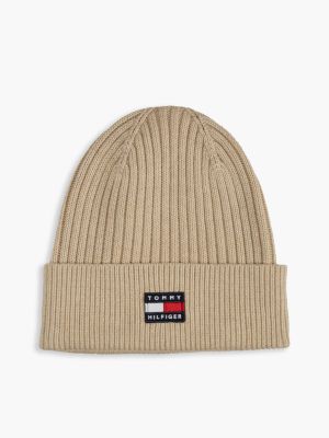 gorro heritage de niños con logo beige de diseño inclusivo infantil tommy hilfiger