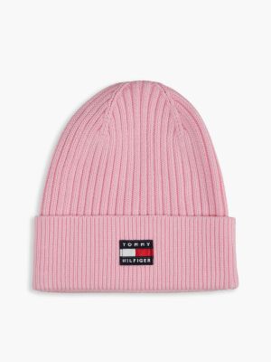 gorro heritage de niños con logo pink de diseño inclusivo infantil tommy hilfiger