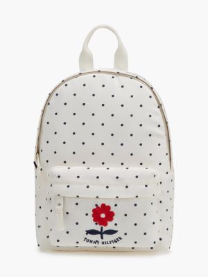 yellow kids bolvormige mini-rugzak met print voor kinderen gender inclusive - tommy hilfiger