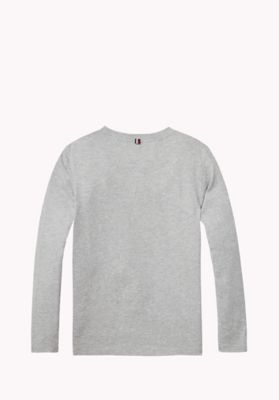 T-shirt grigio antracite mezza manica con logo e scritte grafiche davanti
