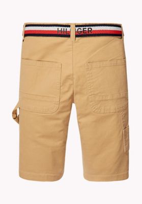 Tommy Hilfiger sand stripe preppy shorts magnet close m main image 0