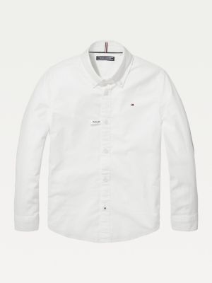 Stretch Oxford Shirt | WHITE | Tommy 