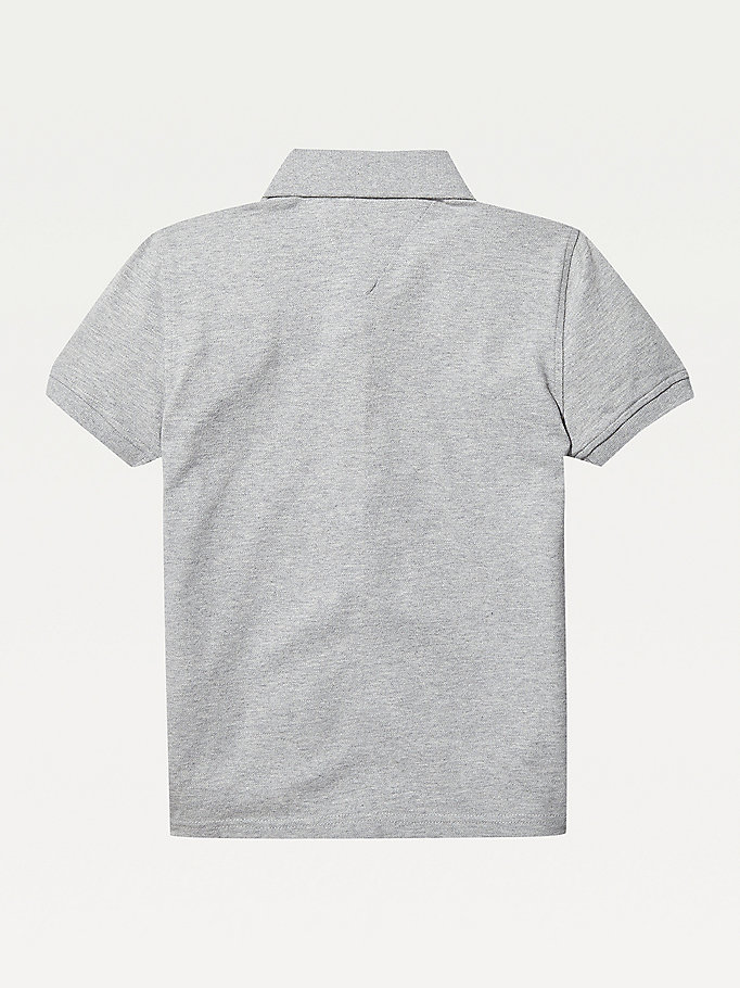 Organic Cotton Polo Shirt | GREY | Tommy Hilfiger