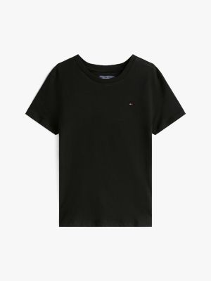 schwarz t-shirt aus baumwolle für jungen - tommy hilfiger