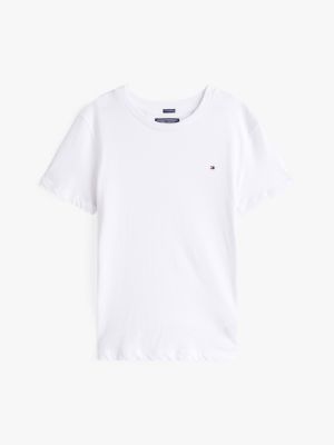 weiß t-shirt aus baumwolle für jungen - tommy hilfiger