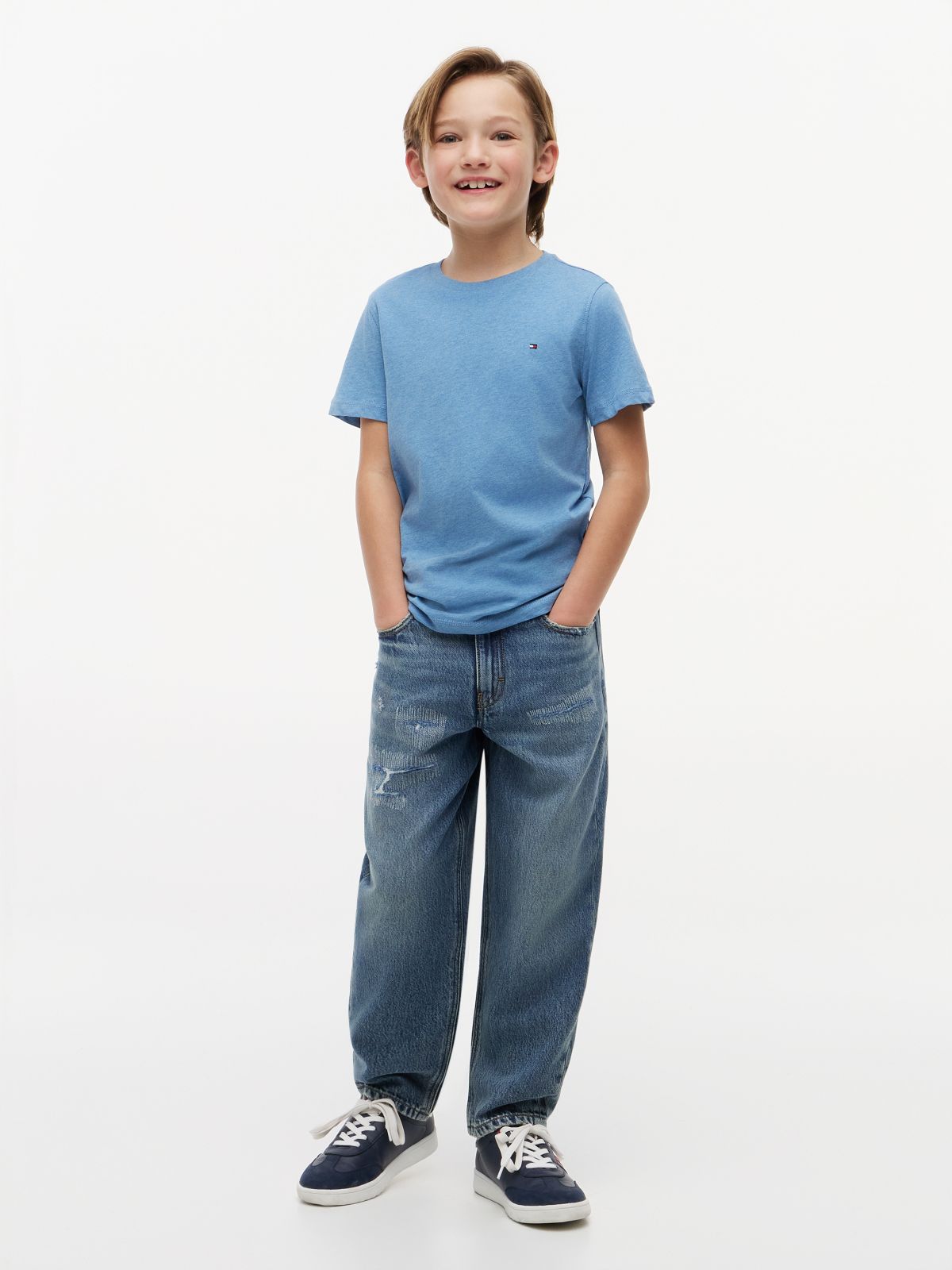 Essential Cotton T-Shirt — Blue