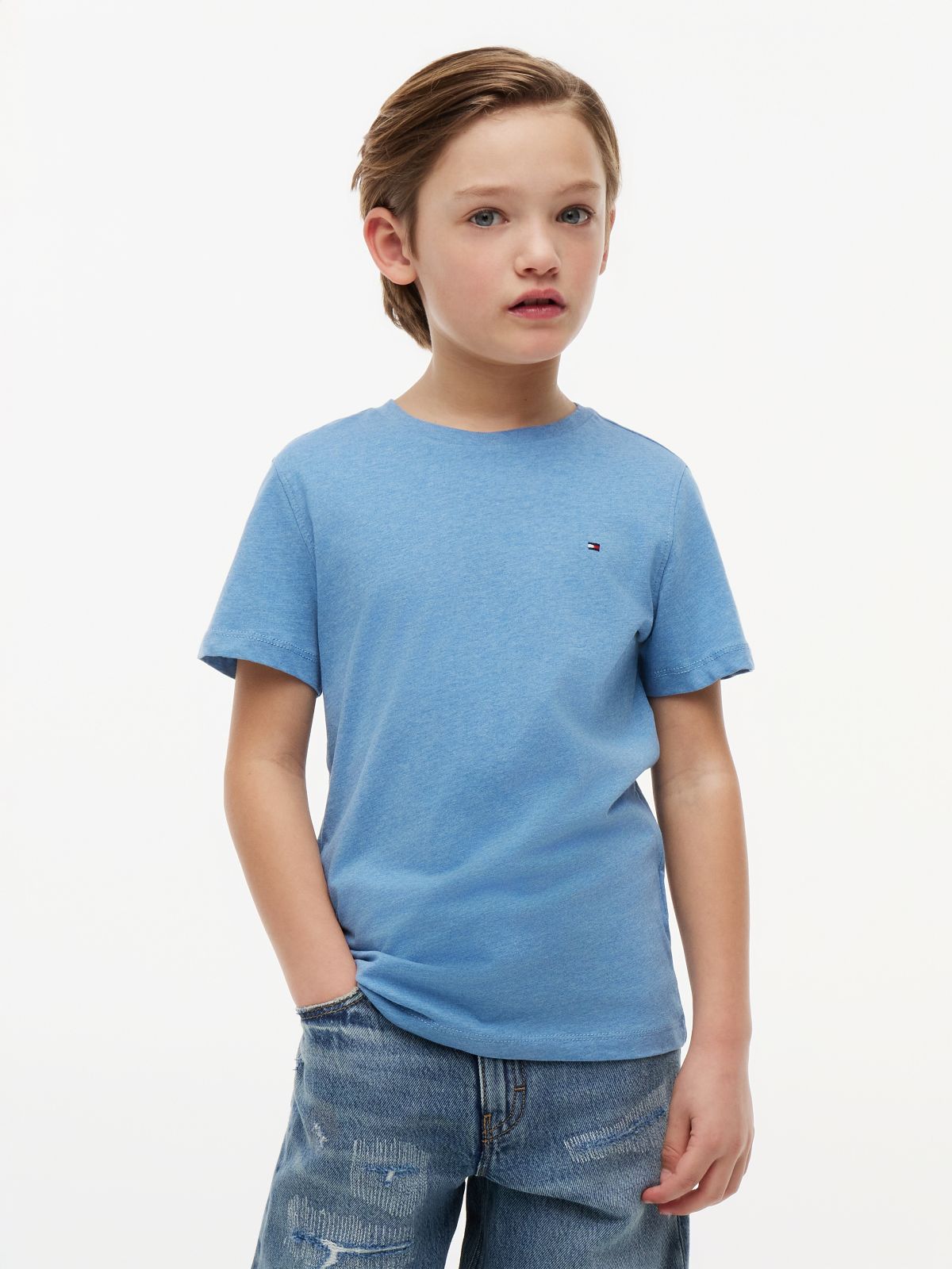 Essential Cotton T-Shirt — Blue